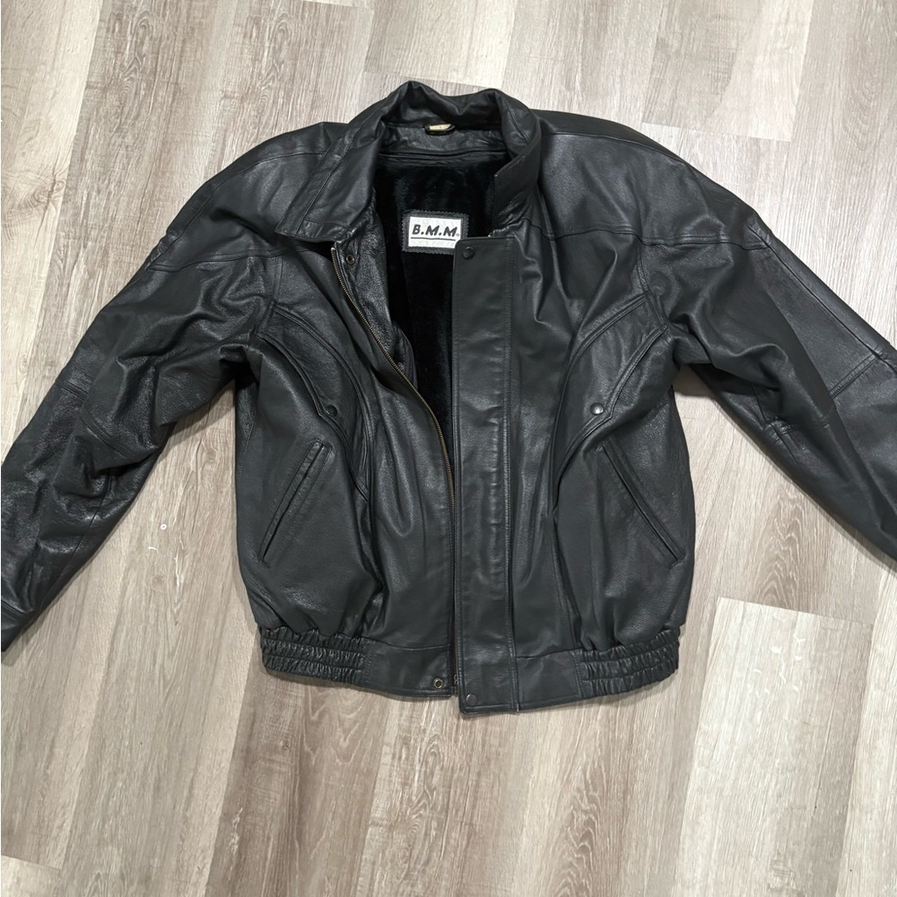 Men's Classic Black Bomber Jacket
